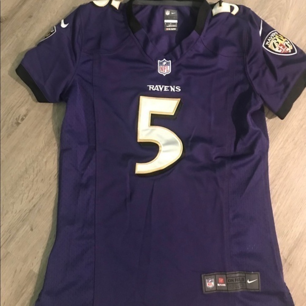 NFL Ravens Flacco #5 Jersey medium